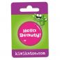 Preview: Ansteckbutton Hello Beauty! an Eurolochkarte